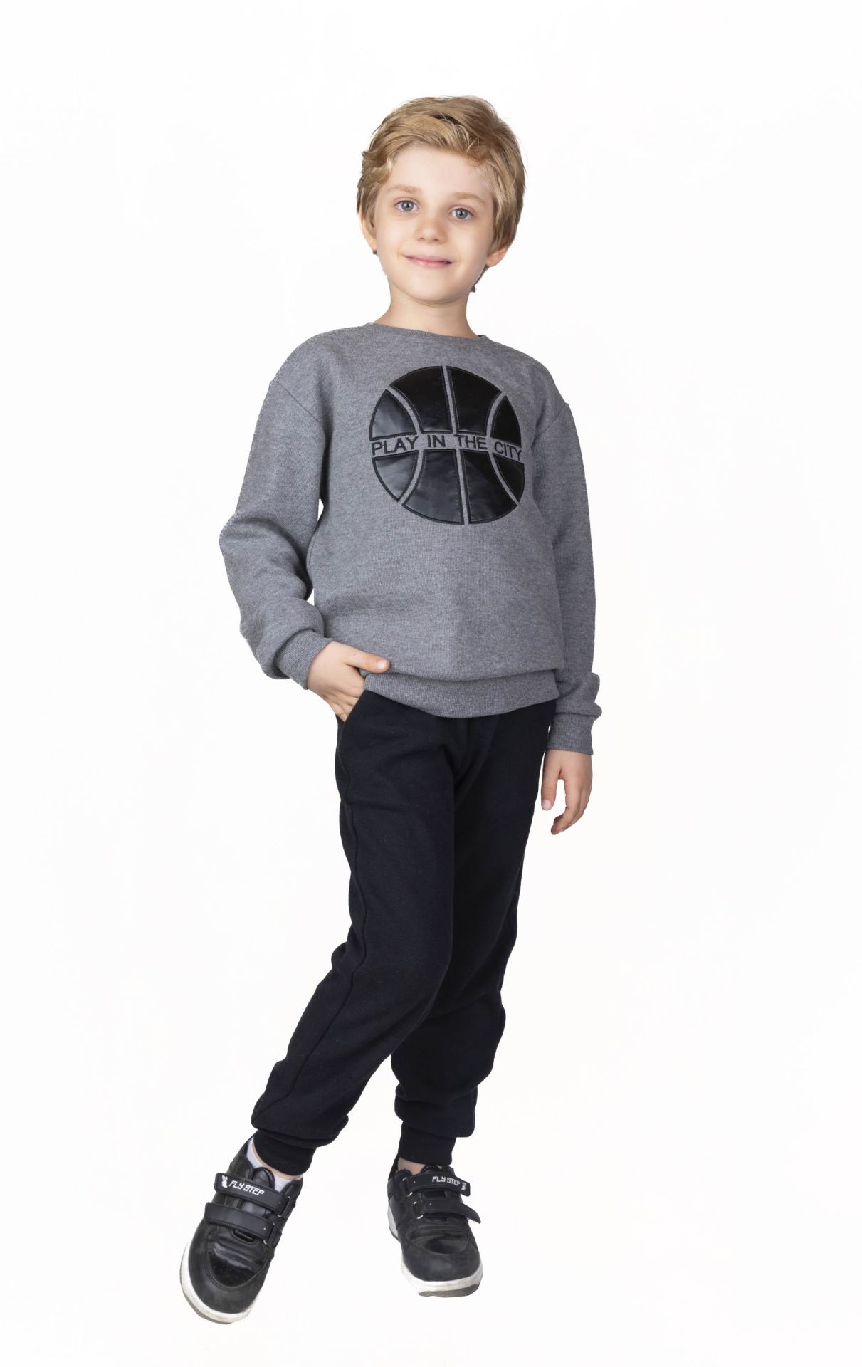 ERKEK ÇOCUK TOP BASKILI SWEATSHIRT