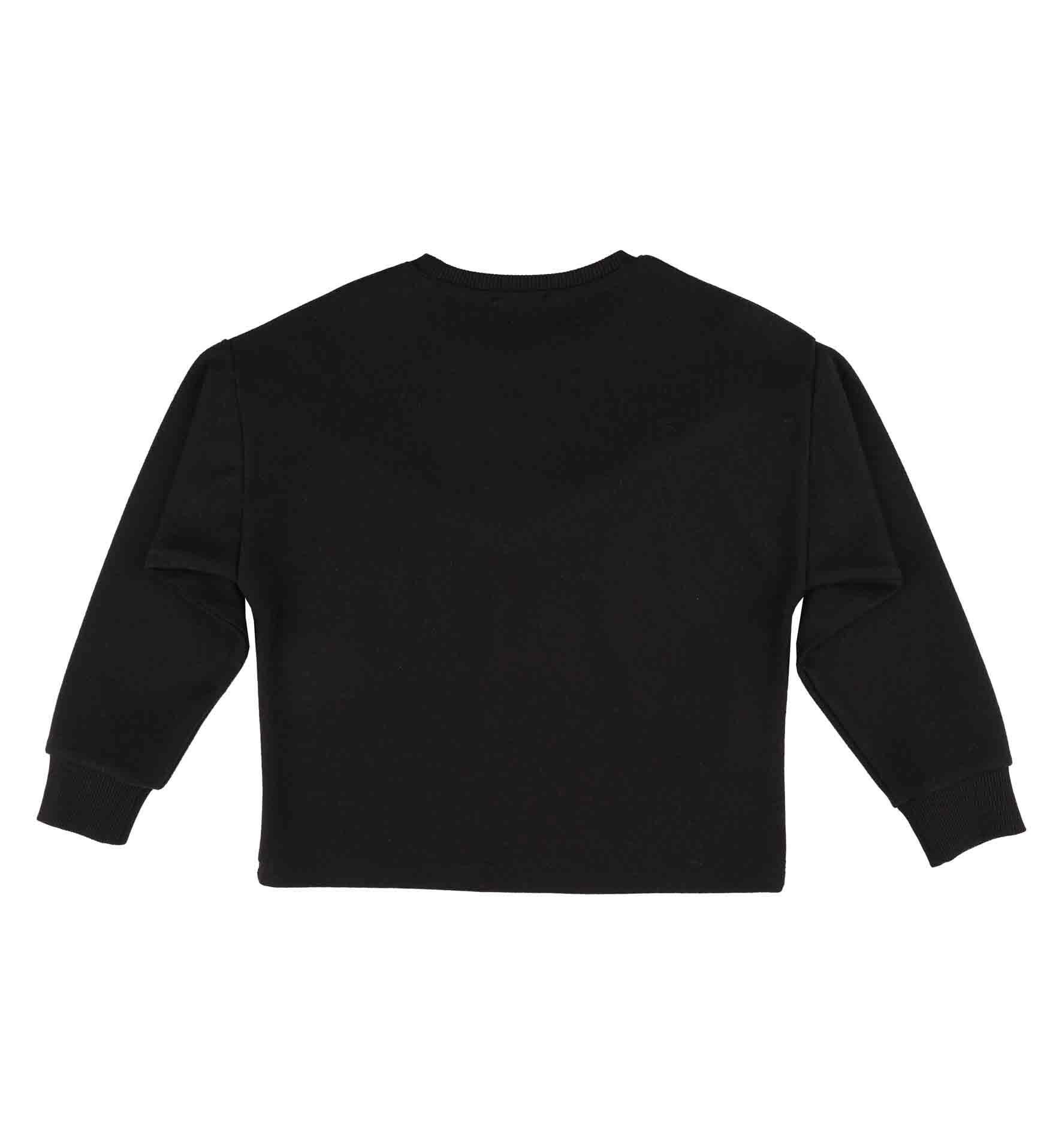 KIZ ÇOCUK PÜSKÜL DETAYLI SWEATSHIRT