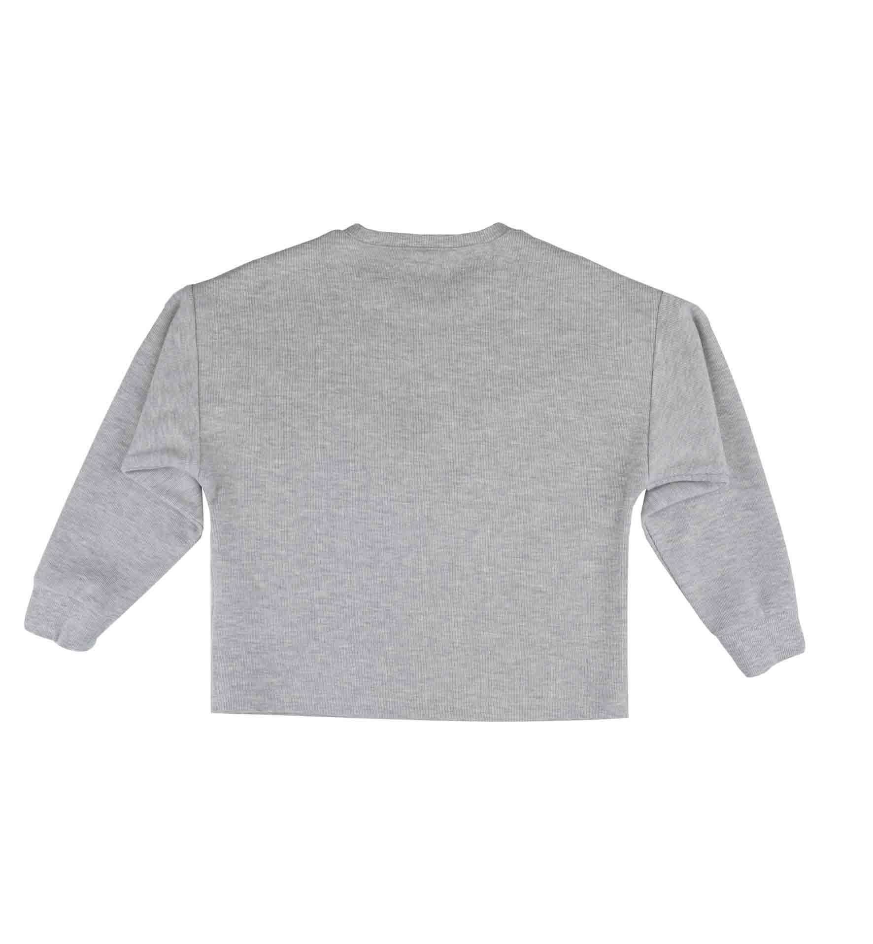 KIZ ÇOCUK PÜSKÜL DETAYLI SWEATSHIRT