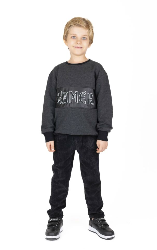ERKEK ÇOCUK BASKILI SWEATSHIRT