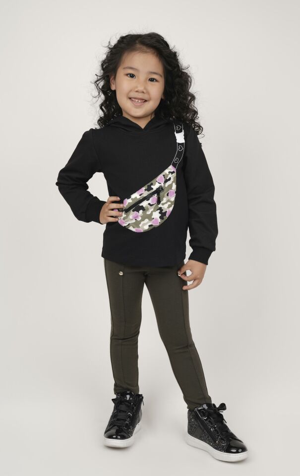 KIZ ÇOCUK KAPÜŞONLU SWEATSHIRT