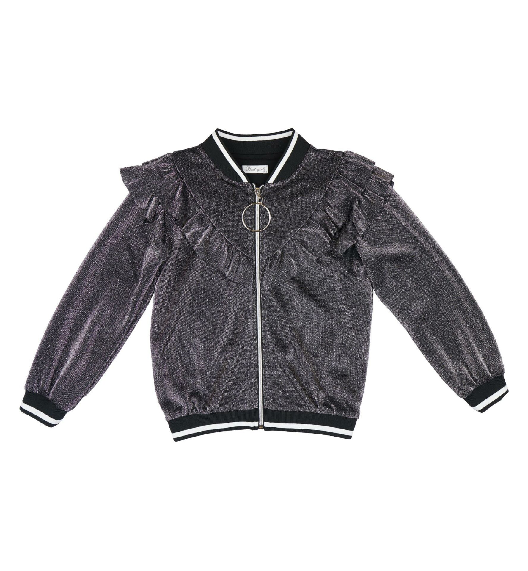 KIZ ÇOCUK FERMUARLI SWEATSHIRT