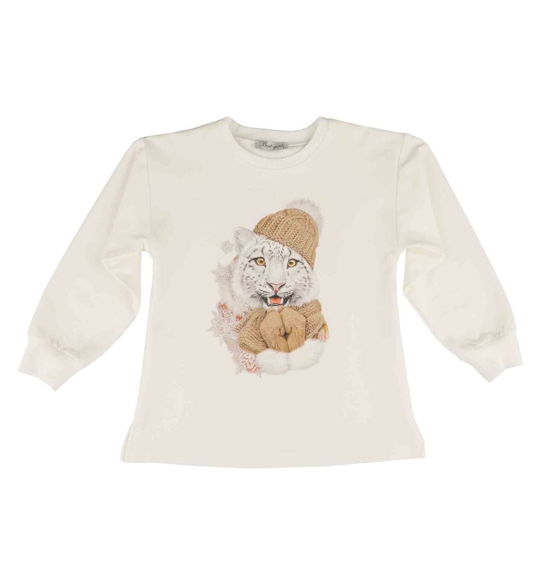 KIZ ÇOCUK BASKILI SWEATSHIRT