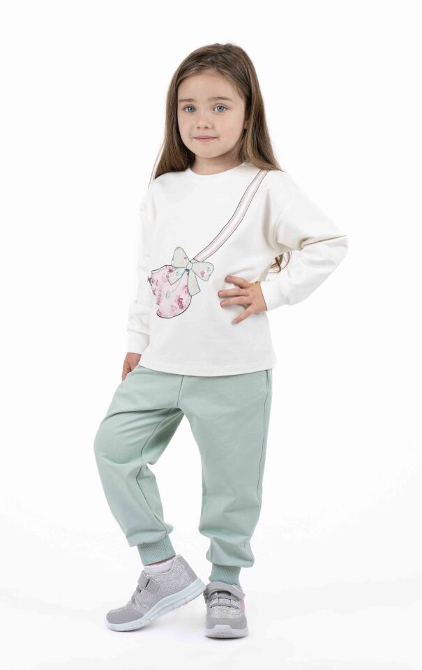 KIZ ÇOCUK BASKILI SWEATSHIRT