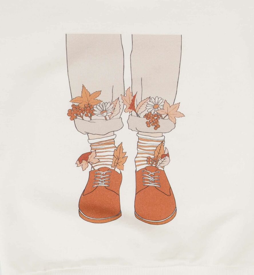 KIZ ÇOCUK BASKILI SWEATSHIRT
