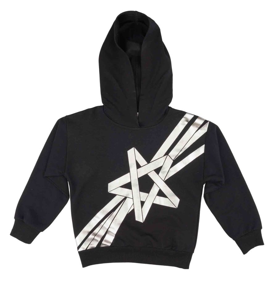 KIZ ÇOCUK HOLOGRAM BASKILI SWEATSHIRT