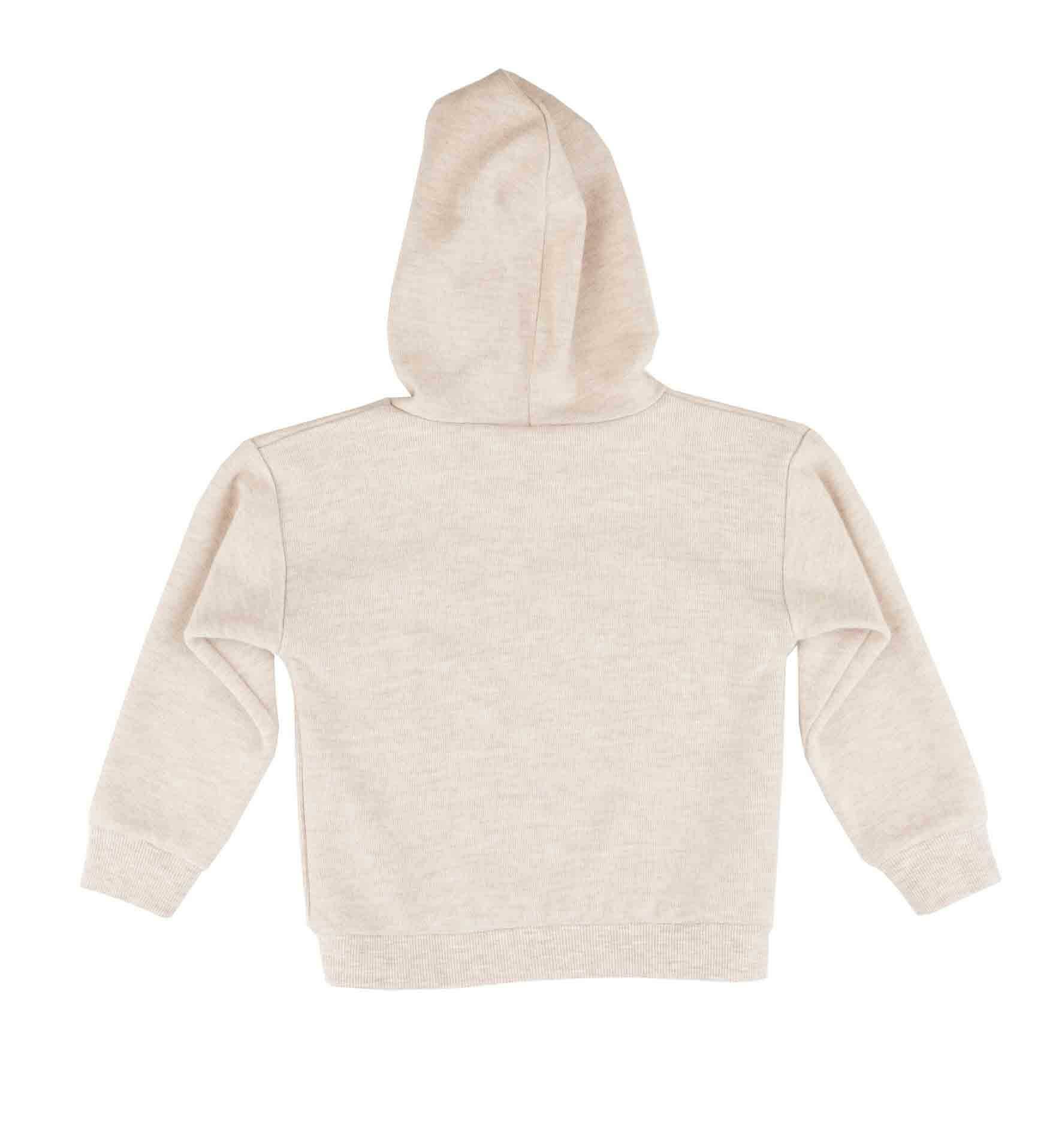 KIZ ÇOCUK BASKILI KAPÜŞONLU SWEATSHIRT