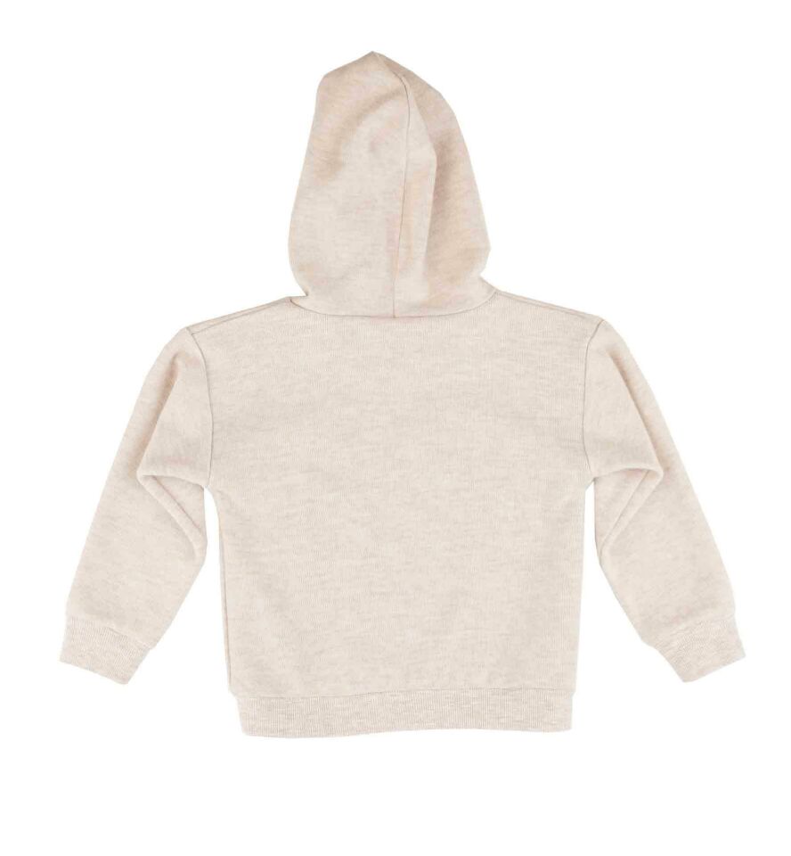 KIZ ÇOCUK BASKILI KAPÜŞONLU SWEATSHIRT