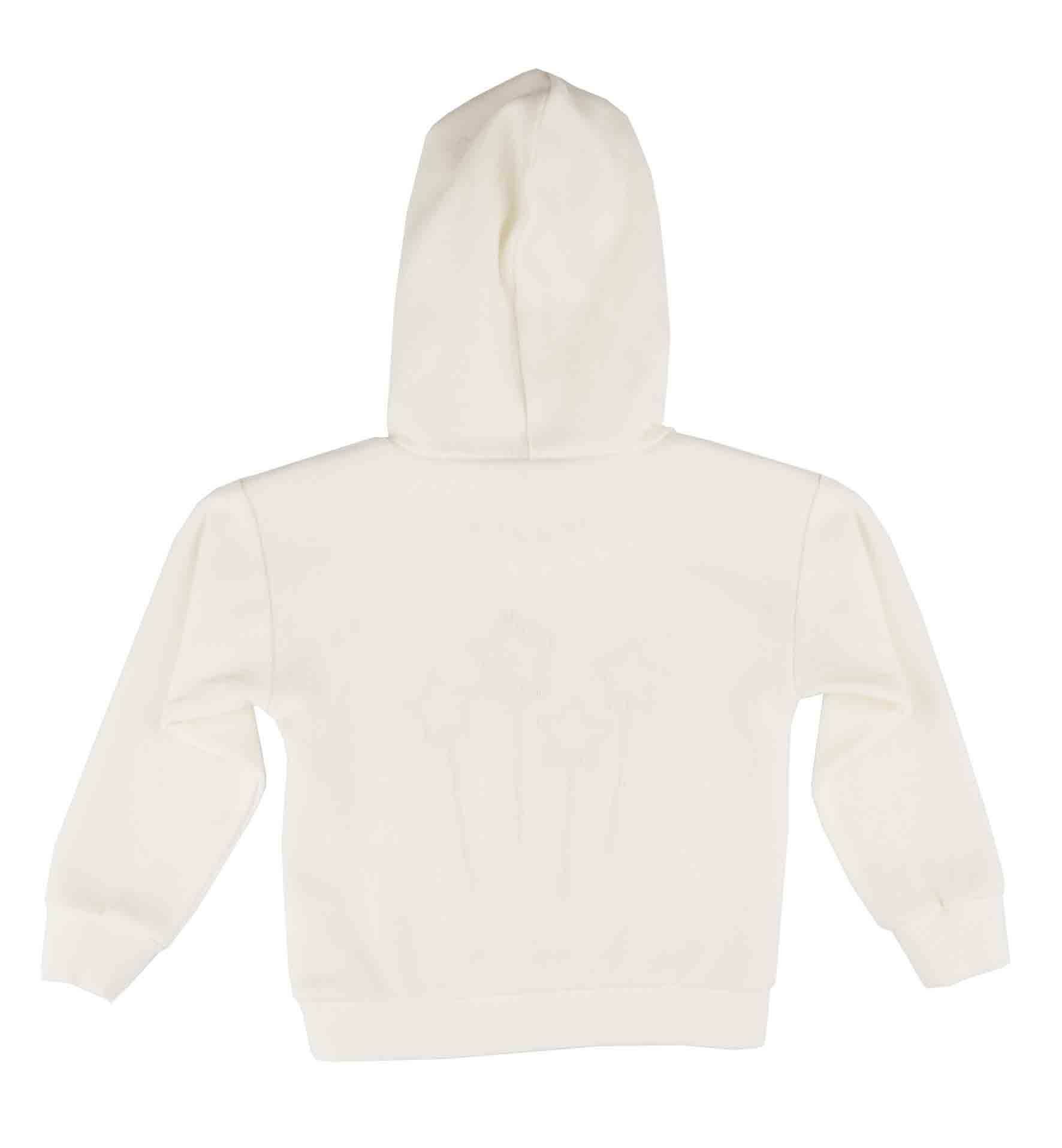 KIZ ÇOCUK BASKILI KAPÜŞONLU SWEATSHIRT