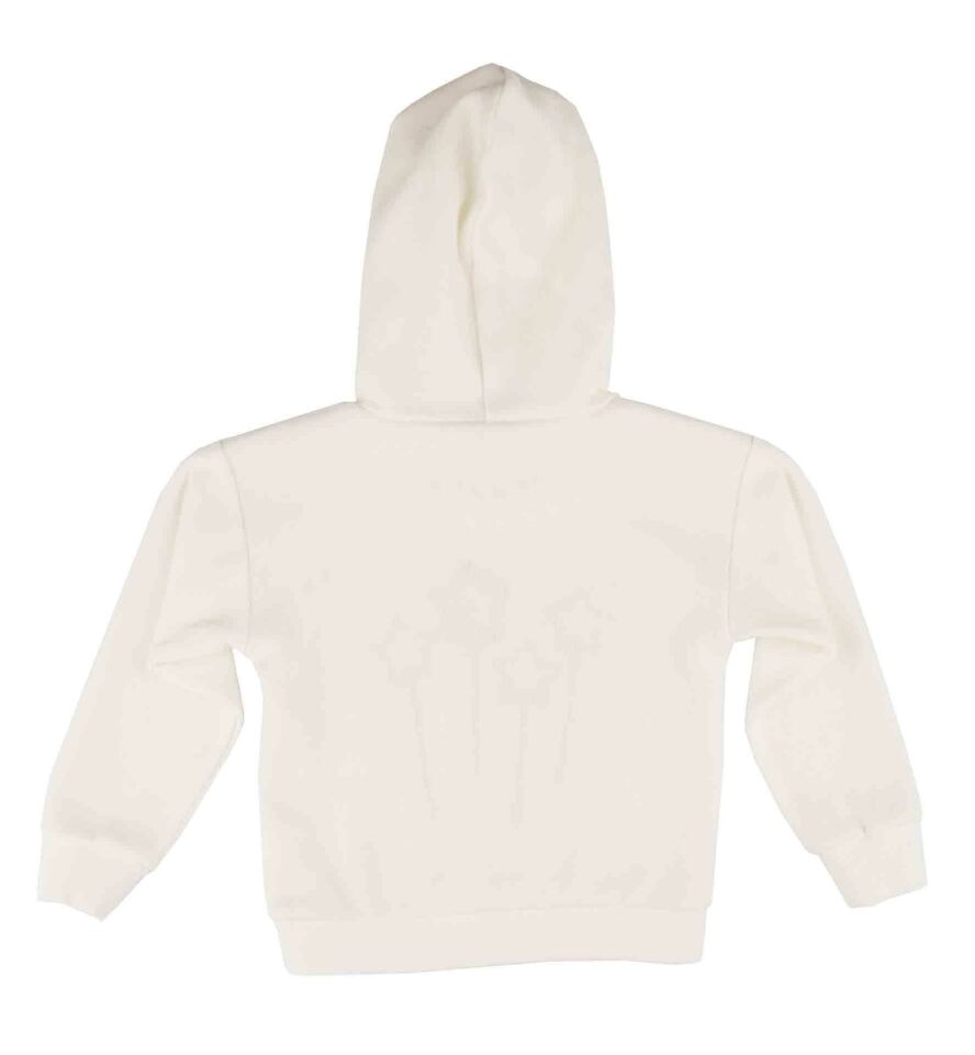 KIZ ÇOCUK BASKILI KAPÜŞONLU SWEATSHIRT