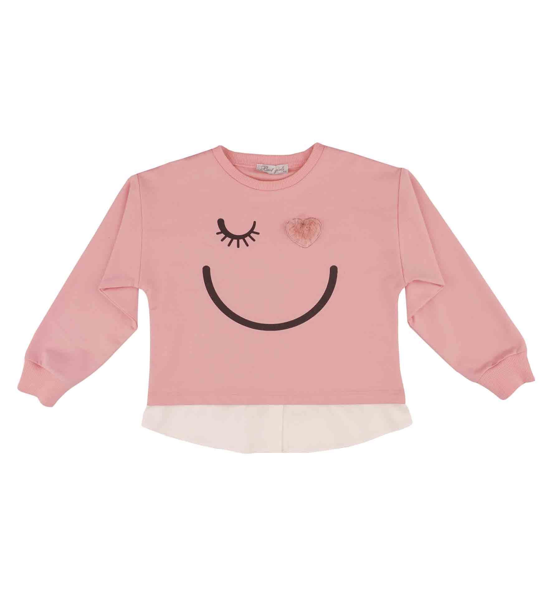 KIZ ÇOCUK BASKILI SWEATSHIRT