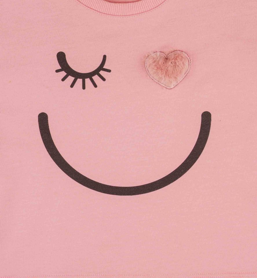 KIZ ÇOCUK BASKILI SWEATSHIRT