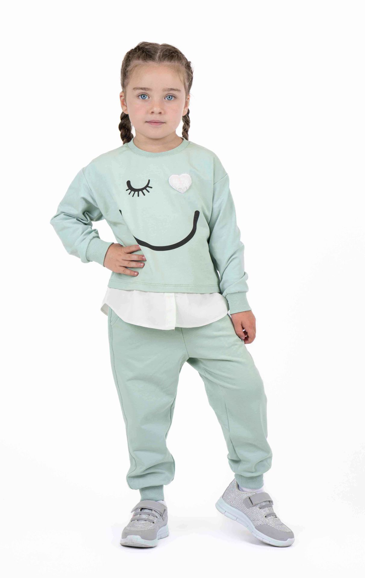 KIZ ÇOCUK BASKILI SWEATSHIRT