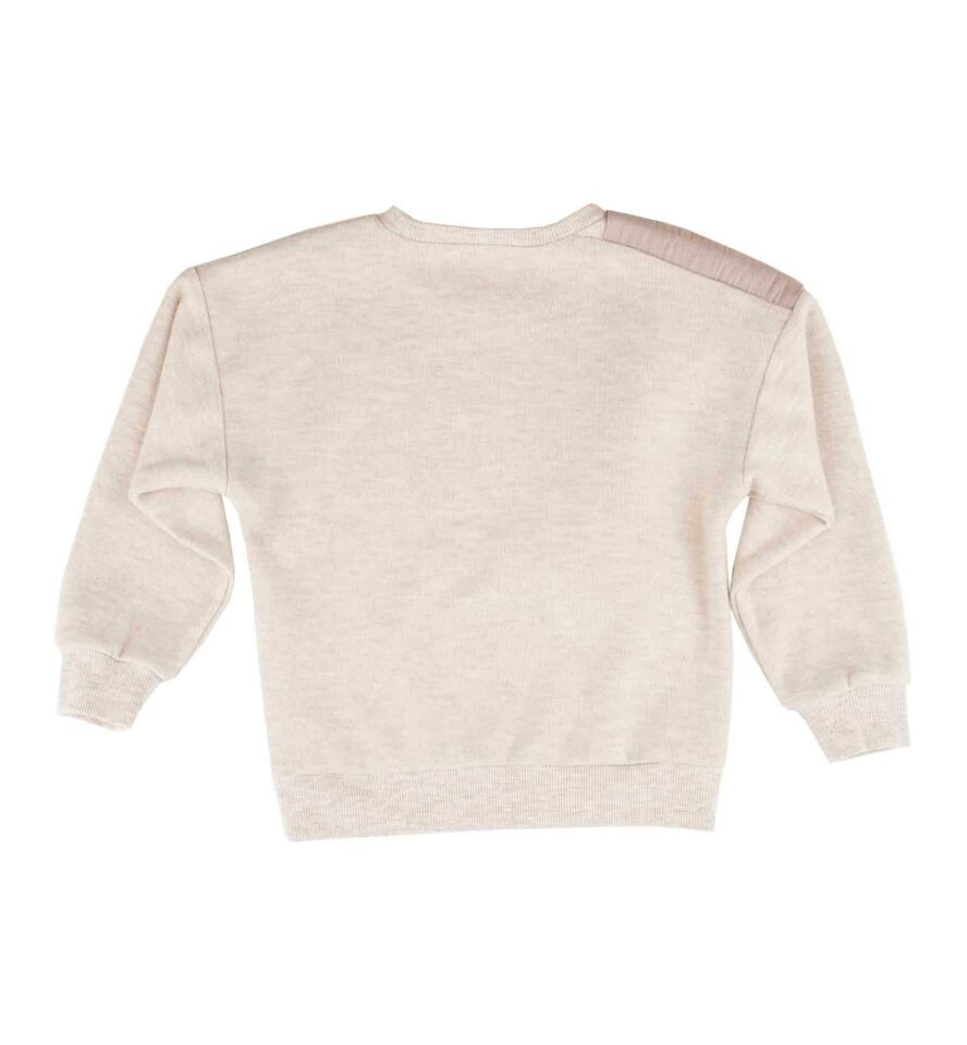 KIZ ÇOCUK FİYONK DETAYLI SWEATSHIRT