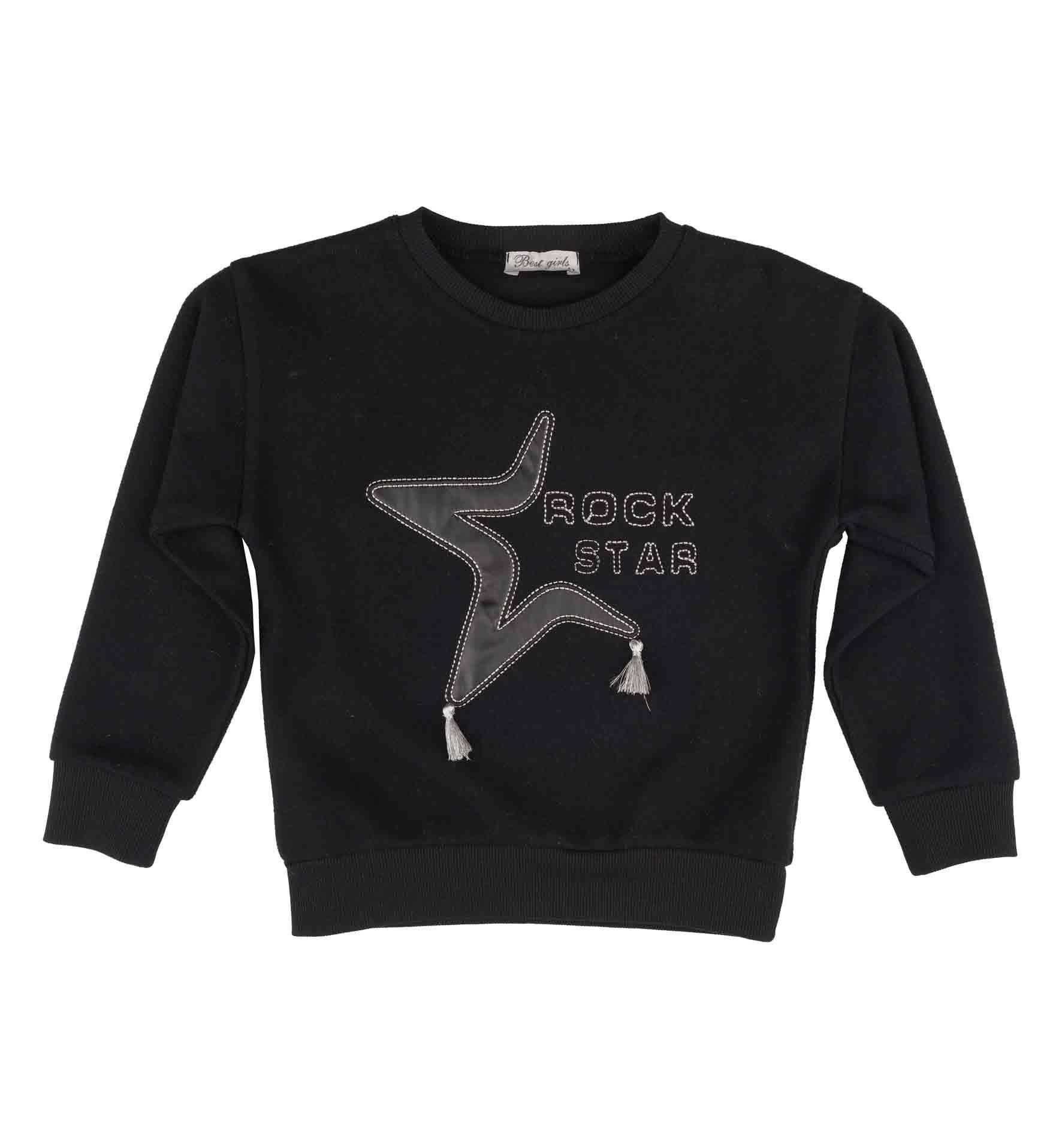 KIZ ÇOCUK PÜSKÜL DETAYLI SWEATSHIRT