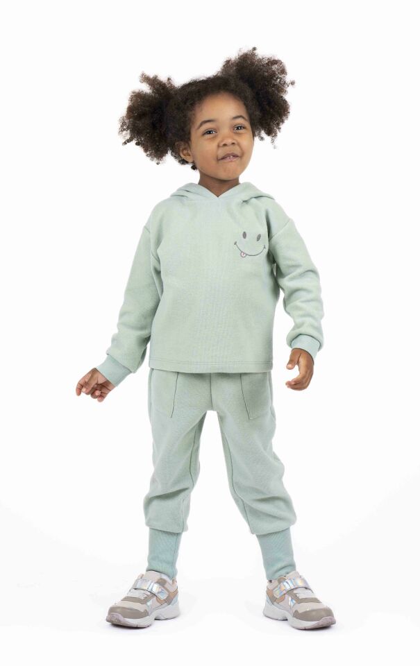 KIZ ÇOCUK KAPÜŞONLU SWEATSHIRT