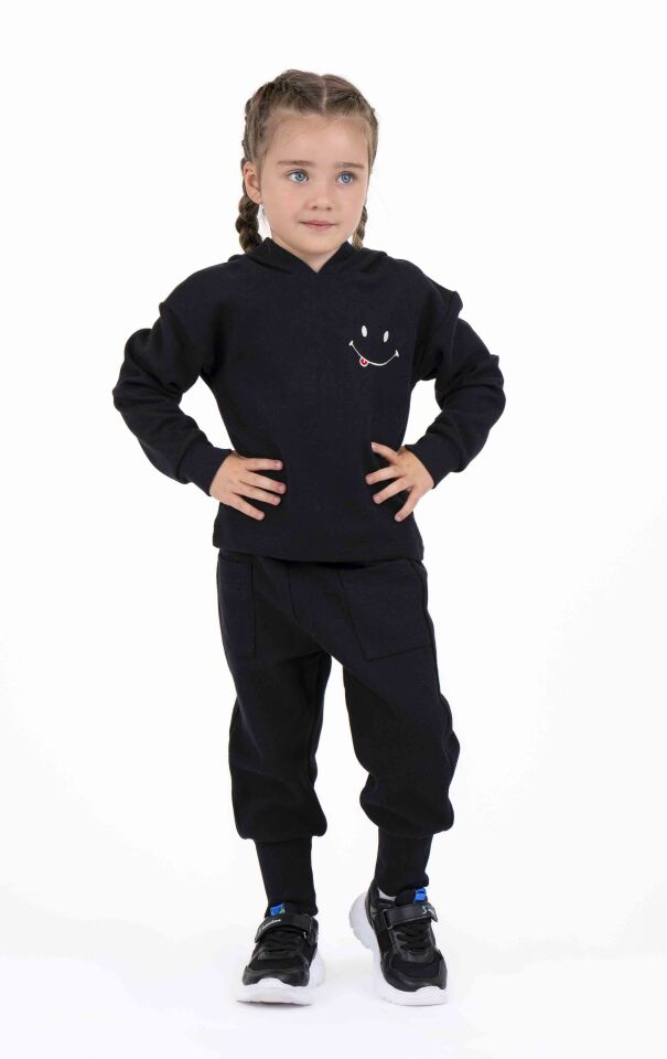 KIZ ÇOCUK KAPÜŞONLU SWEATSHIRT
