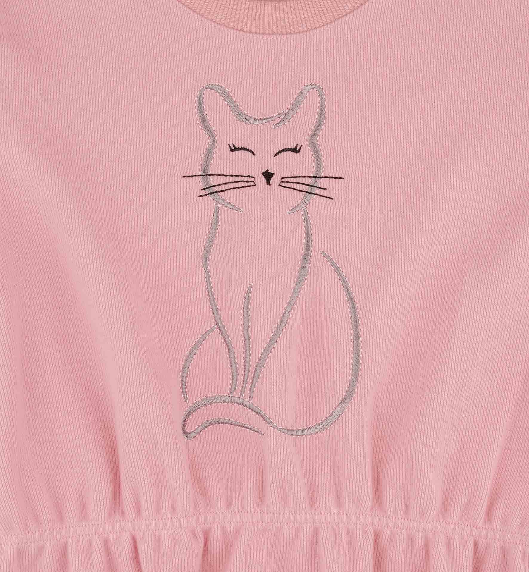 KIZ ÇOCUK BÜZGÜLÜ SWEATSHIRT