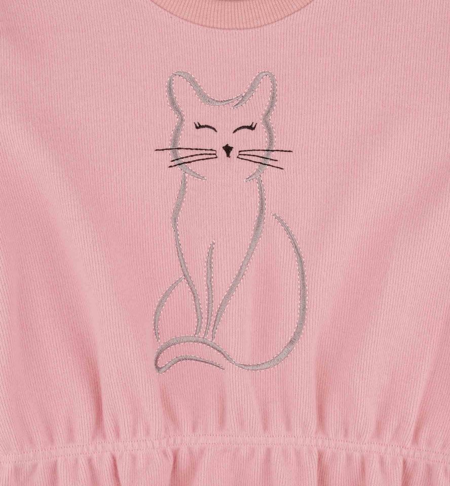 KIZ ÇOCUK BÜZGÜLÜ SWEATSHIRT
