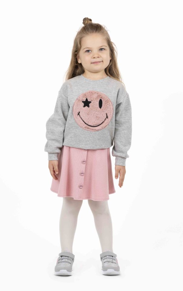 KIZ ÇOCUK BASKILI SWEATSHIRT
