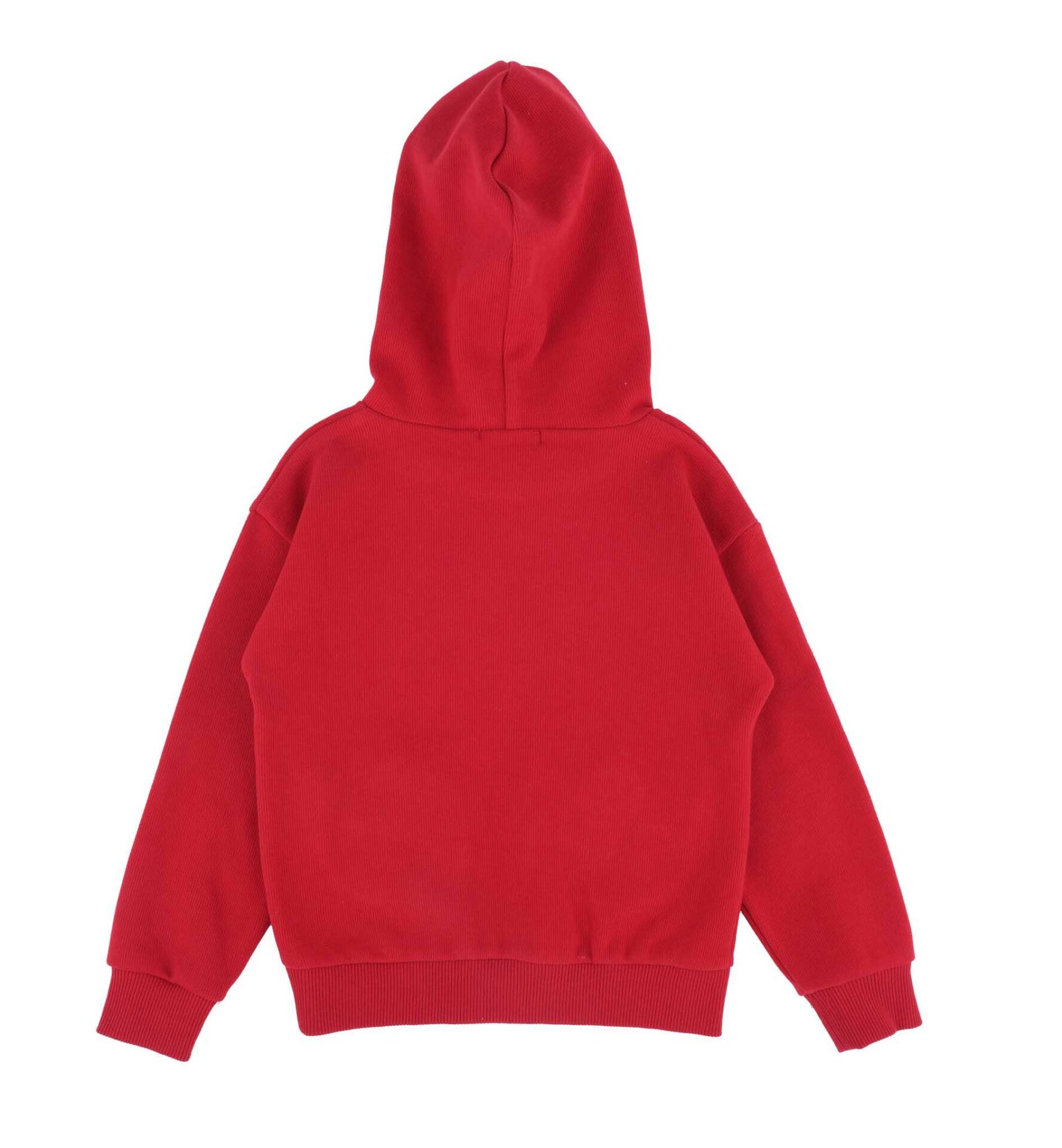 KIZ ÇOCUK KAPÜŞONLÜ DESENLİ SWEATSHIRT