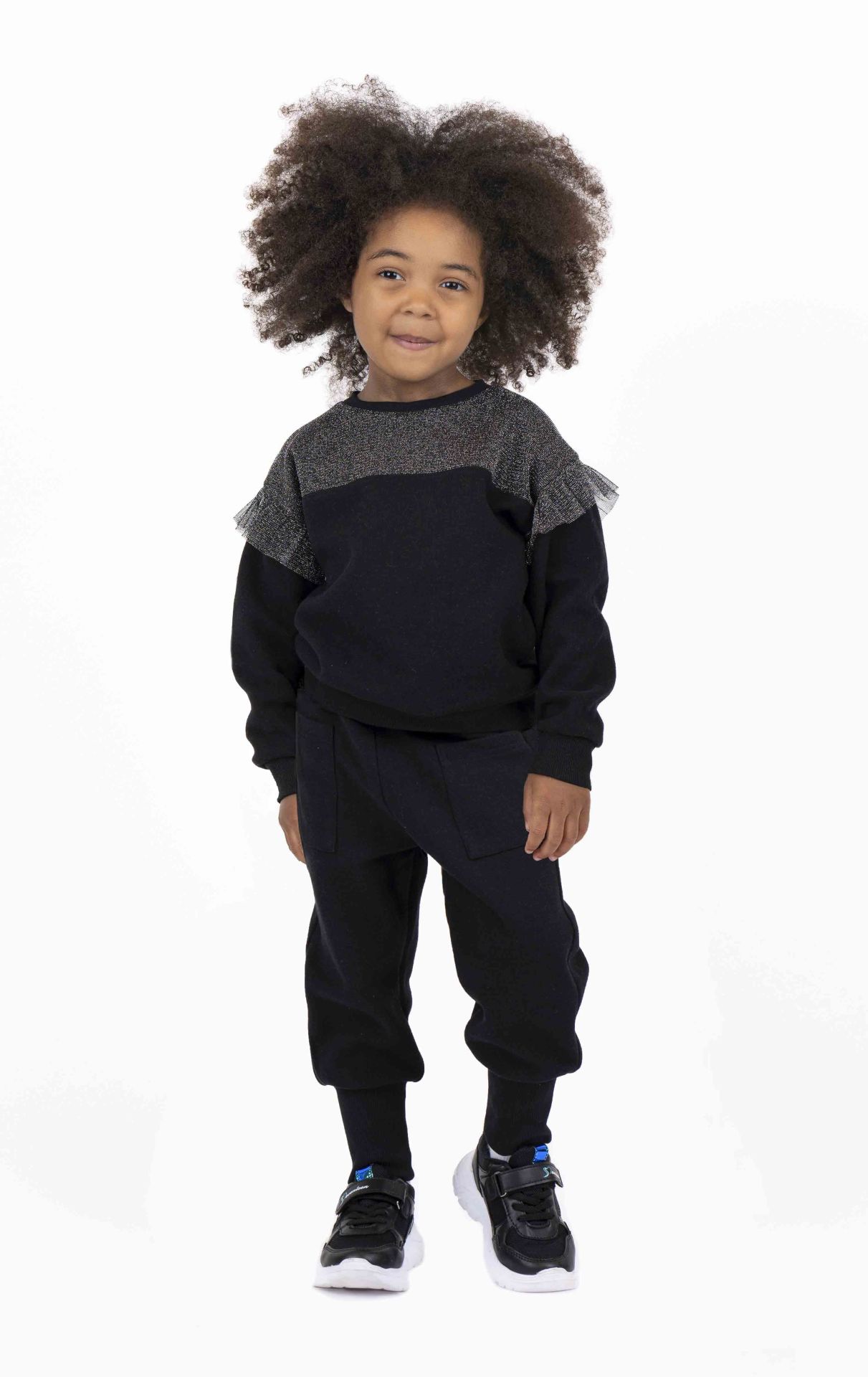 KIZ ÇOCUK BLOK TÜLLÜ SWEATSHIRT
