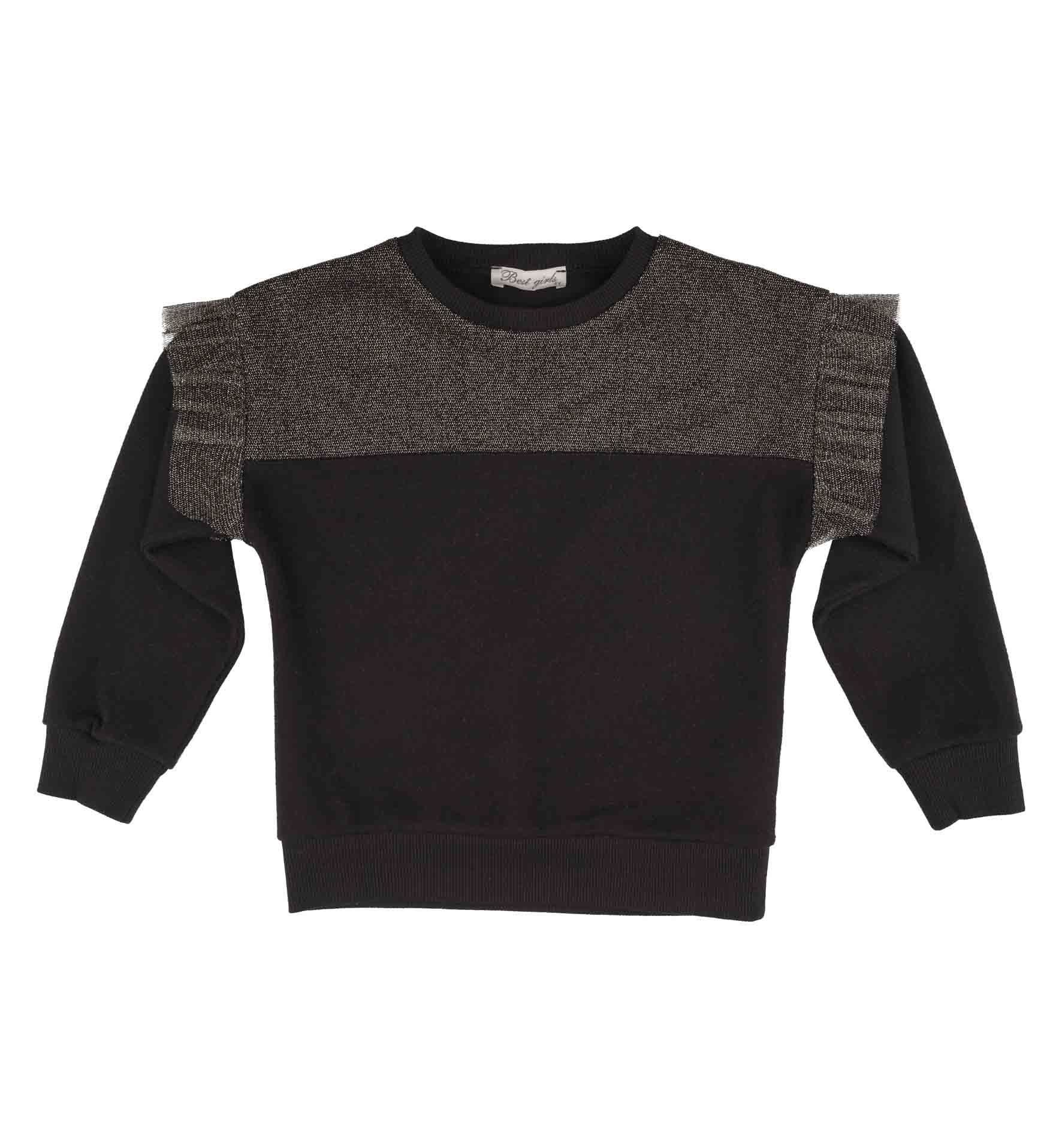 KIZ ÇOCUK BLOK TÜLLÜ SWEATSHIRT