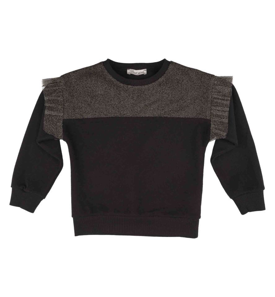KIZ ÇOCUK BLOK TÜLLÜ SWEATSHIRT