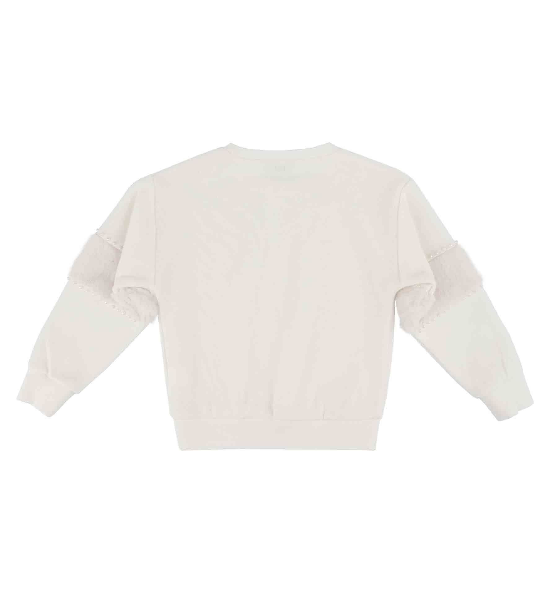 KIZ ÇOCUK PELUŞ DETAYLI SWEATSHIRT
