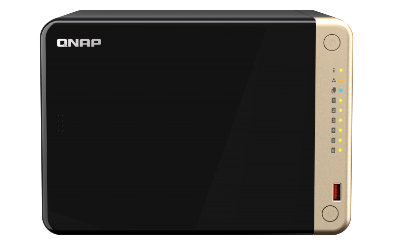 Qnap TS-664 8 GB 8 Yuvalı 250 TB Destekli NAS Depolama Ünitesi