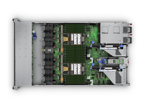 HPE Srv DL360 Gen11 1*Xeon Silver 4510 (12C/2.4GHz) 64GB DDR5 2x960GB HPE SSD (8x2.5”) MR408i o/4GB 4x1GbE ILO Std. 2x1000W PSU 1U Rack - P71673-425