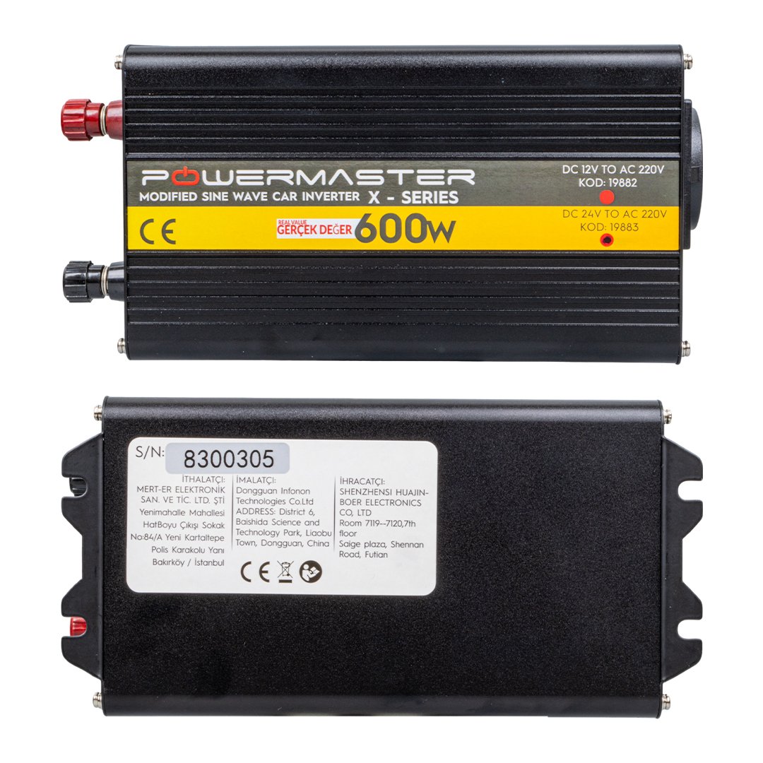 Power Inverter 600, trasformatore 24V > 220V