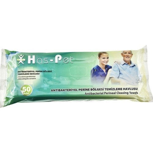 HAS-PET ANTİBAKTERİYEL TEMİZLEME HAVLUSU (30x32 cm) 50'Lİ