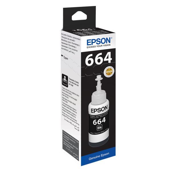 EPSON T6641 SİYAH MÜREKKEP KARTUŞU (C13T66414A) 70ml