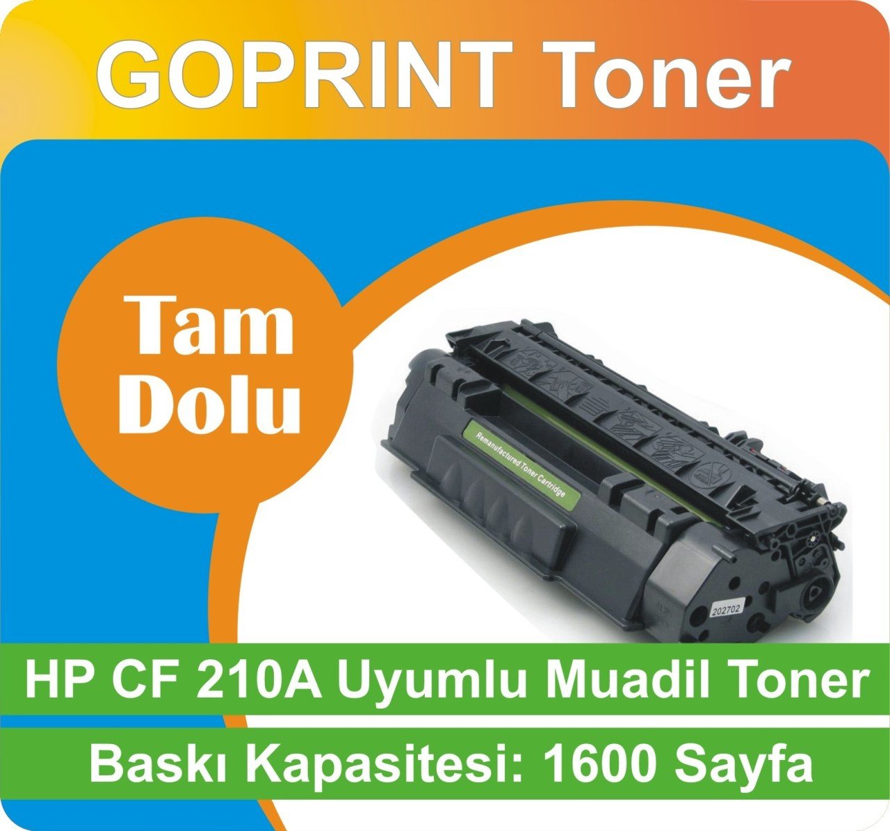 HP 131A CF210A Siyah Uyumlu Muadil Toner (TAM DOLU)