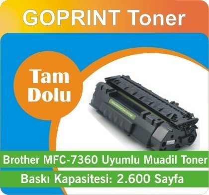 Brother MFC-7360 TN-2220/2280 Uyumlu Muadil Toner (TAM DOLU)
