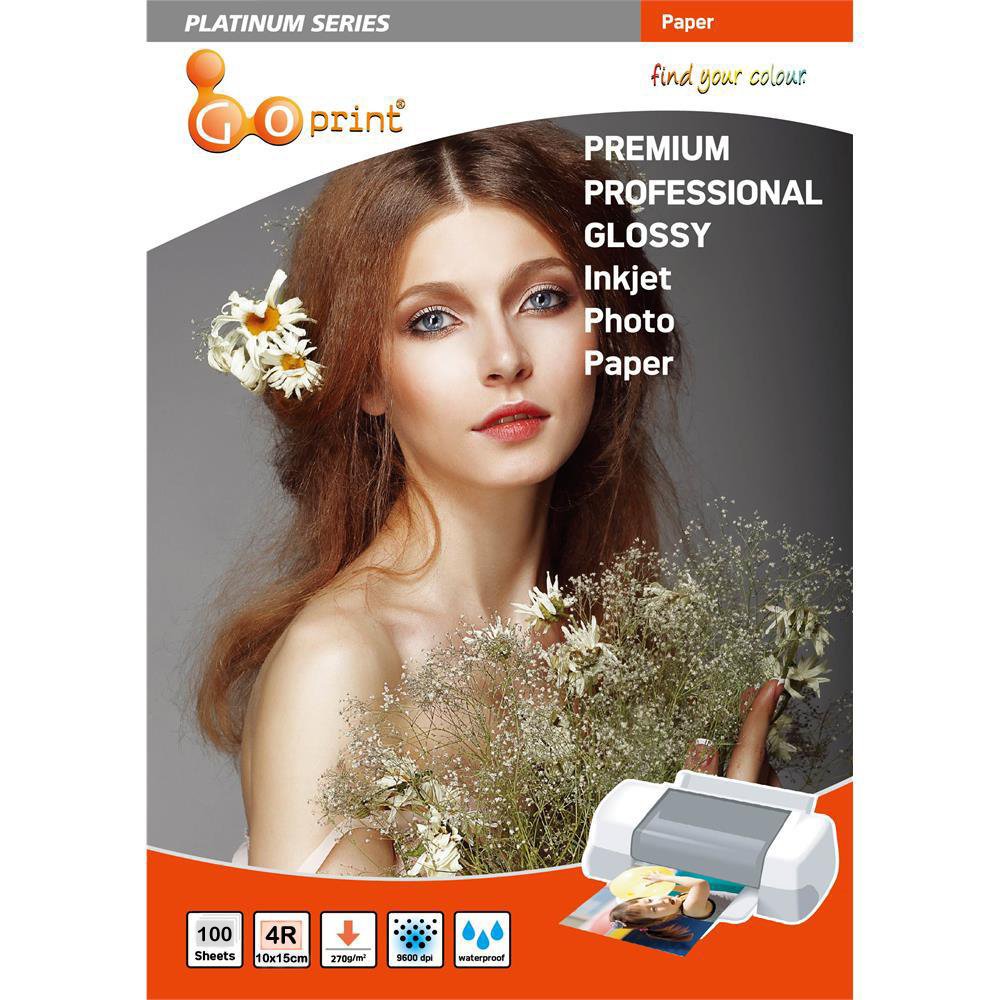 Goprint PLATINUM Serisi Premium Ultra Parlak 4R 10x15cm Fotoğraf Kağıdı 270gr 100 Yaprak