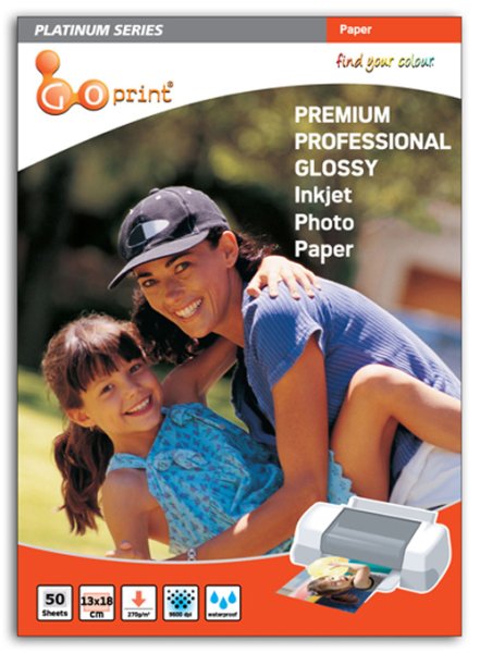 Goprint PLATINUM Serisi Premium Ultra Parlak 5R 13x18cm Fotoğraf Kağıdı 270gr 50 Yaprak