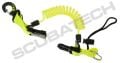 86040-2 RETRACTOR SPRING WITH PLASTIC SNAP-HOOK YELLOW