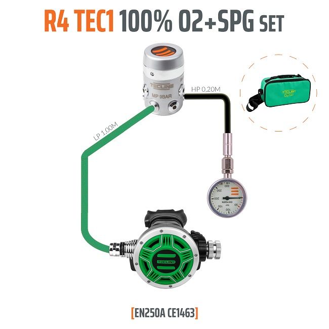 10003-94 R4 TEC1 100% O2 M26x2 with SPG, stage set