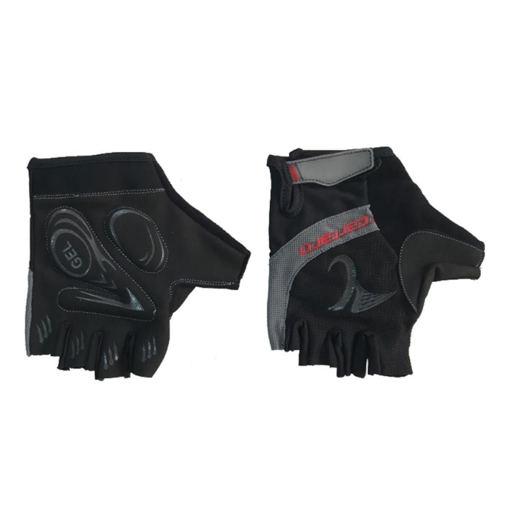Carraro Kısa Parmak Eldiven V7 Siyah/Gri