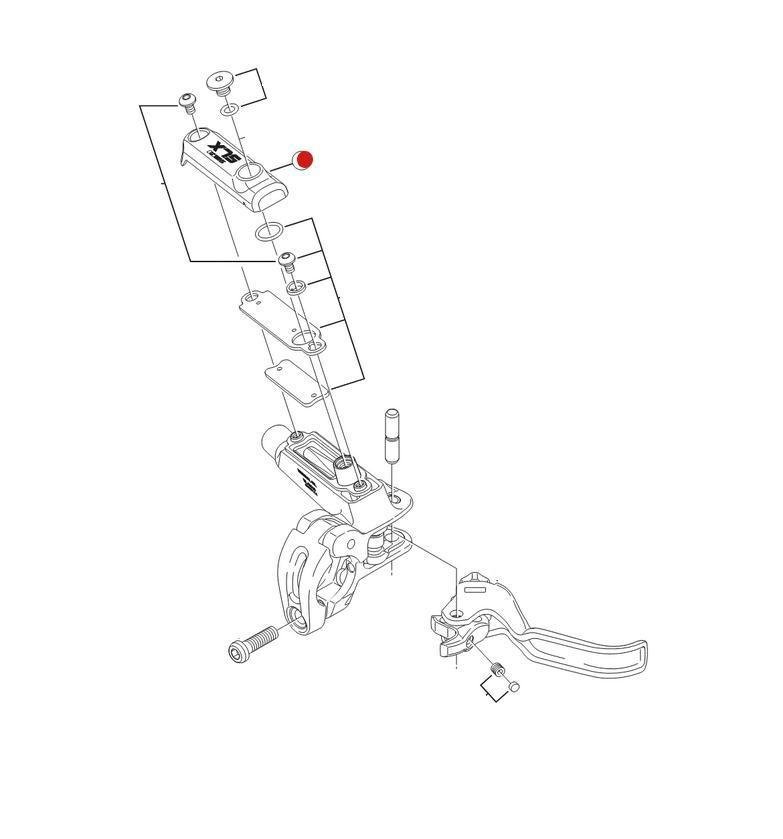 Shimano Deore BL-M566 Disk Fren Kolu Rezervuar Kapağı Sol