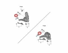 Shimano FD-MT400 Ön Aktarıcı Teli Sabitleme Vidası