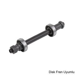Doğa Rulmanlı Delikli/QR Disk Fren Uyumlu Arka Mil 146mm/11.5mm/74mm MIL204