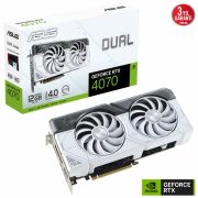 ASUS GEFORCE RTX 4070 DUAL-RTX4070-12G-WHITE 12GB GDDR6X 192bit HDMI 3xDP DLSS3 EKRAN KARTI