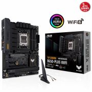 ASUS TUF GAMING B650-PLUS WIFI AMD B650 AM5 DDR5 6400 DP HDMI 3X M2 USB3.2 AX WİFİ BT AURA RGB 2.5GBİT LAN ATX 128GB A KADAR RAM DESTEĞİ ASUS TUF PROTECTION ARMOURY CRATE