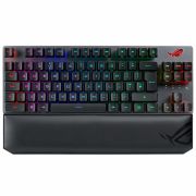 ASUS ROG STRIX SCOPE RX TKL WIRELESS DELUXE OYUNCU KLAVYESİ 3 FARKLI BAĞLANTI (2.4GHz RF BLUETOOTH KABLOLU) ROG RX MEKANİK SWITCH AURA SYNC RGB VE BİLEK DESTEĞİ