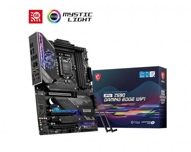 MSI MPG MPG Z590 GAMING EDGE WIFI SOKET 1200 DDR4 5333 (OC) PCI-E Gen 4 ,M.2 USB3.2 1x 2.5G LAN Wi-Fi 6 ATX