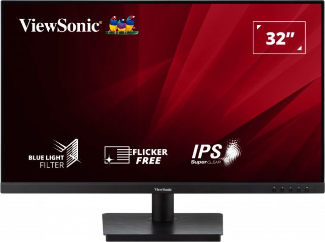 VIEWSONIC VA3209-2K-MHD MONITOR 31.5 4MS 75HZ IPS 2560X1440 2K 250 HDMI DP 16:9 50M:1 1.07B HOPARLOR 3 KENAR CERCEVESIZ ADAPTIVE SYNC FLICKER FREE MAVI ISIK FILTRESI TILT VESA