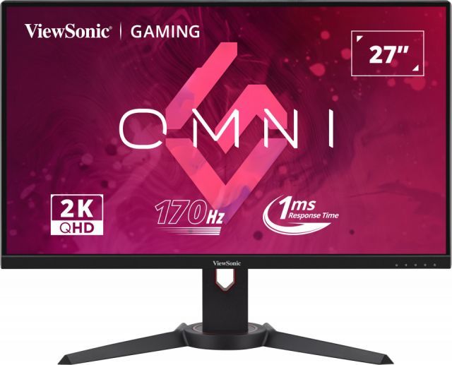 VIEWSONIC VX2780J-2K GAMING MONITOR 27 1MS 170HZ IPS 2560x1440 2K 350 HDMI DP 16:9 80M:1 1.07B 3 KENAR CERCEVESIZ FREESYNC PREMIUM FLICKER FREE MAVI ISIK FILTRESI TILT YUKSEKLIK AYARI VESA